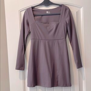 HYZ  Purple A-Line Athletic Dress w Built In‎ Shorts S NEW